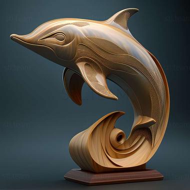 3D модель 3д модель дельфина (STL)